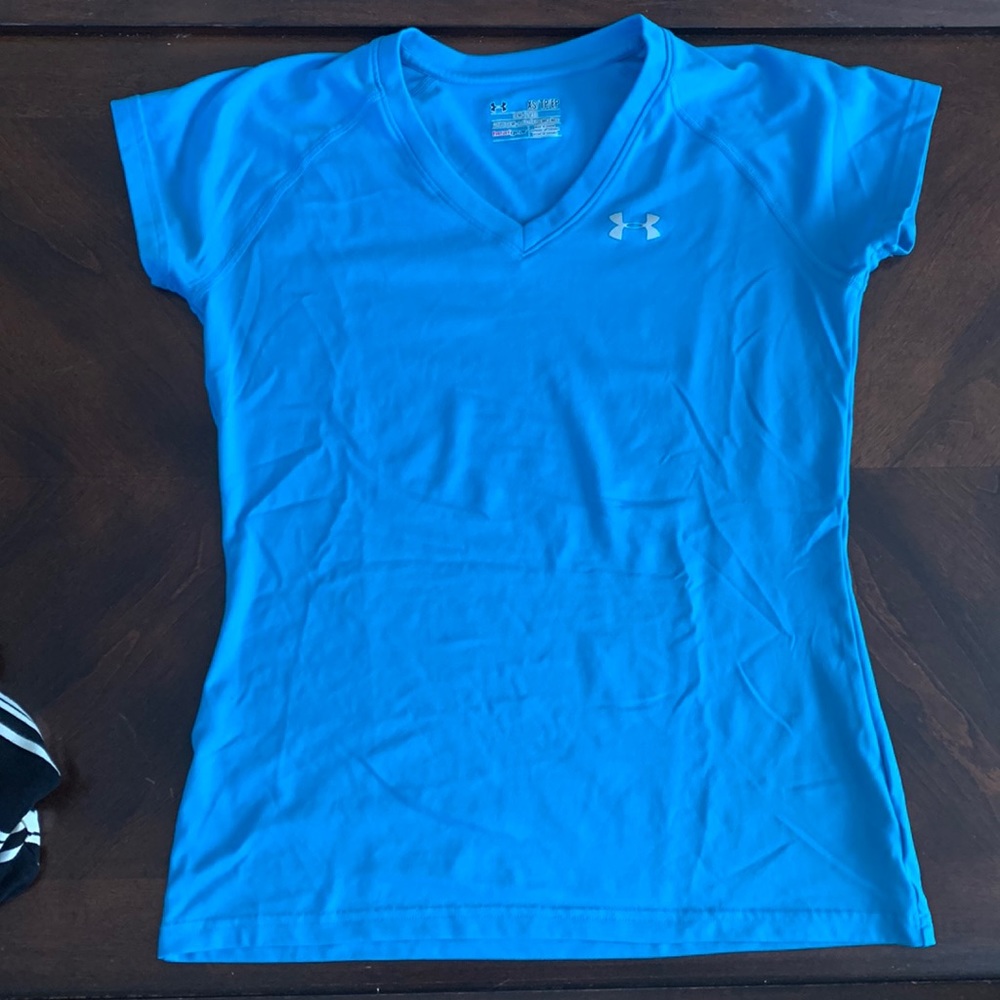 Under armour blue workout top